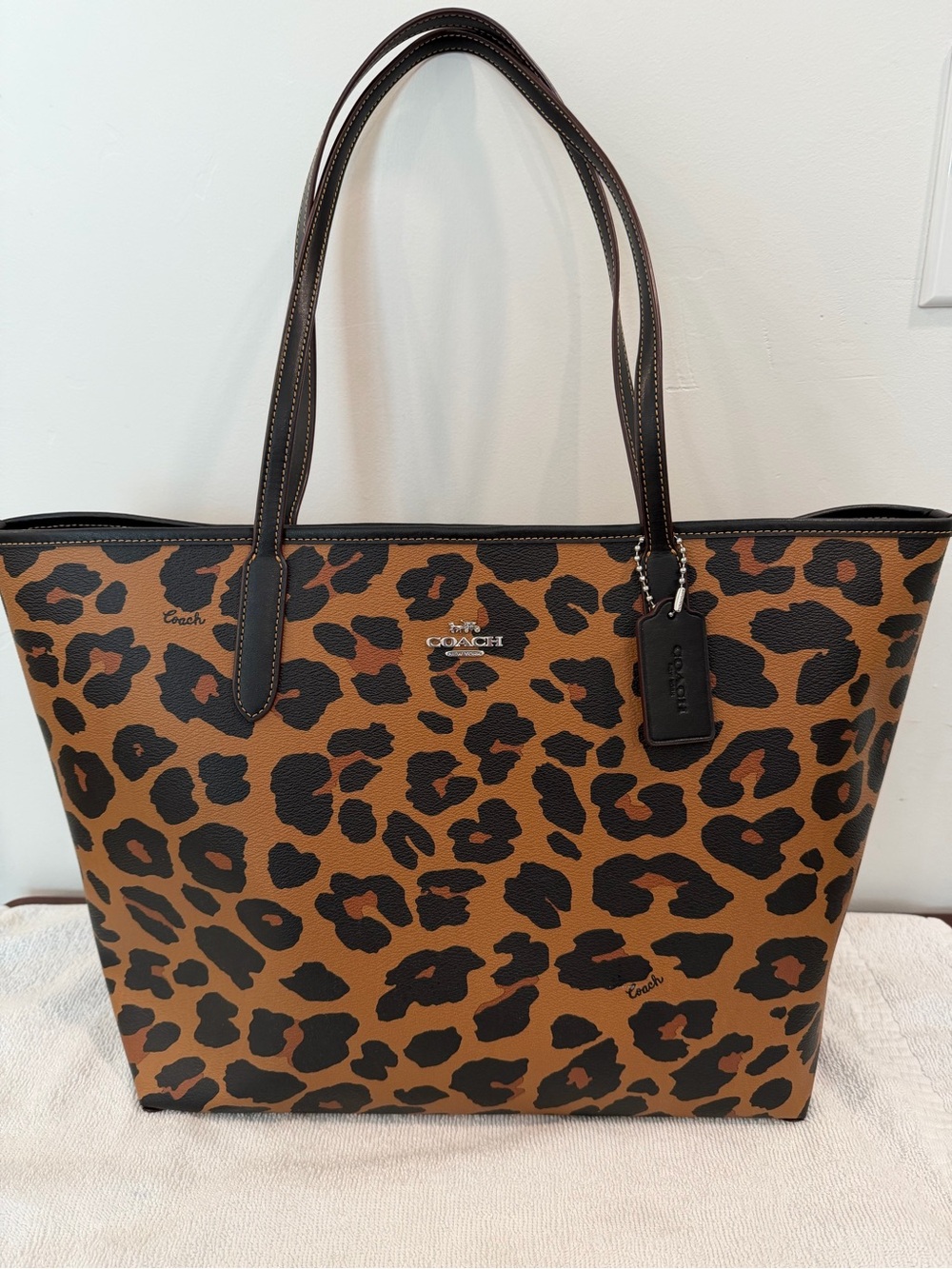 Coach Leopard-Print Tote